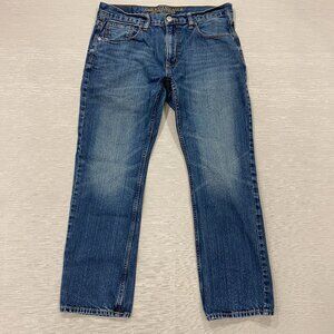 American Eagle Jeans Mens 34 x 30 Slim Fit Straight Leg Medium Wash Denim
